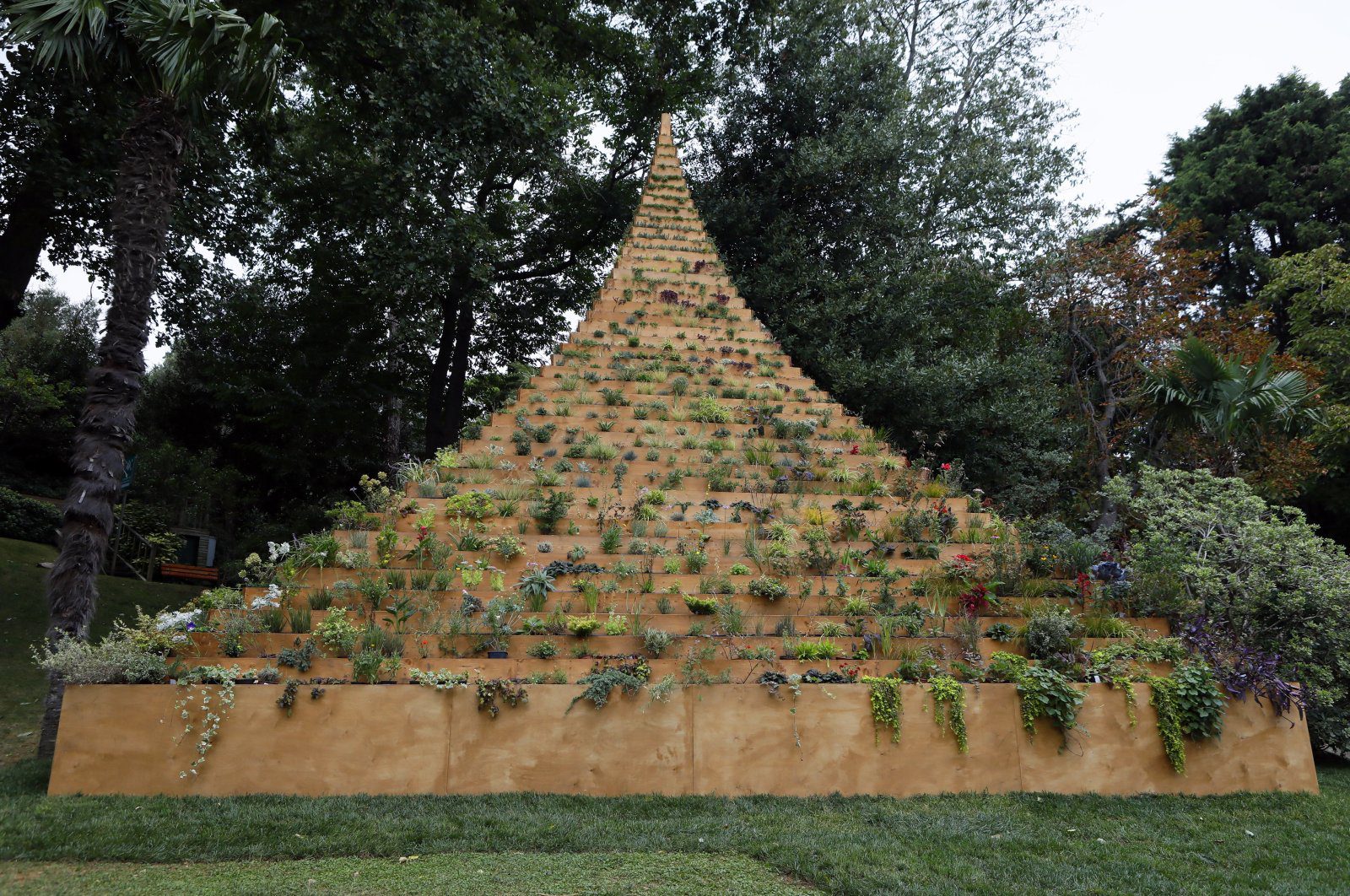The Living Pyramid by Agnes Denes